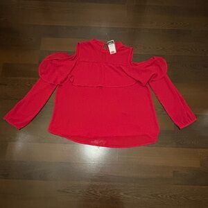 NWT Rue 21 Red blouse Size Large (Cart I-103)